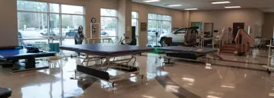 Physical therapy room at PAM Health Rehabilitation Hospital of Humble