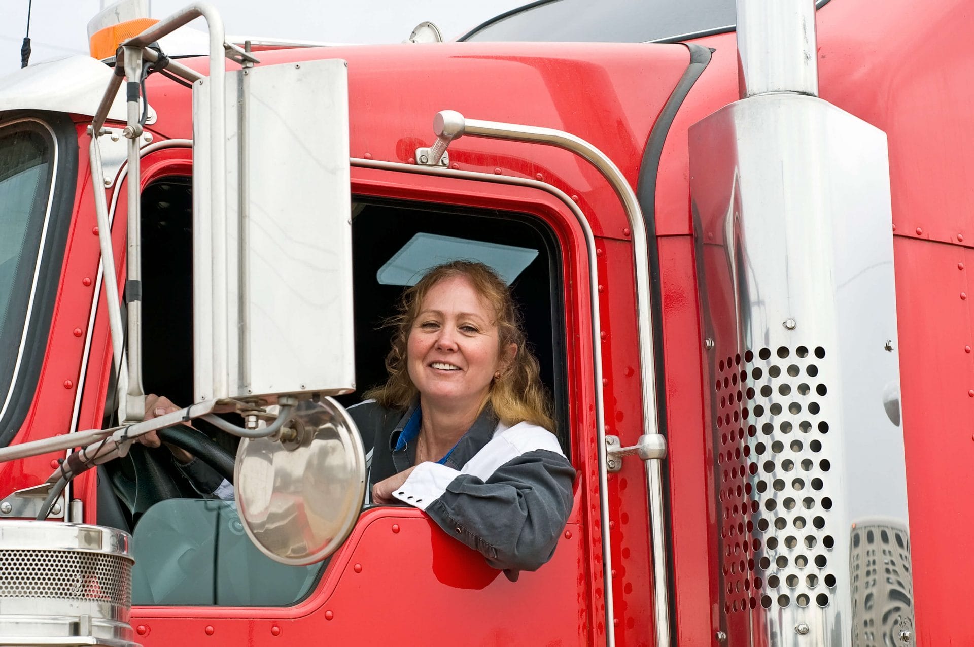 female truck driver