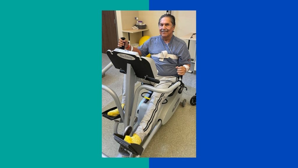 Johnny during his recovery process